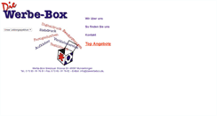 Desktop Screenshot of diewerbebox.de