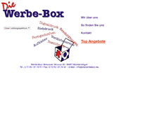 Tablet Screenshot of diewerbebox.de